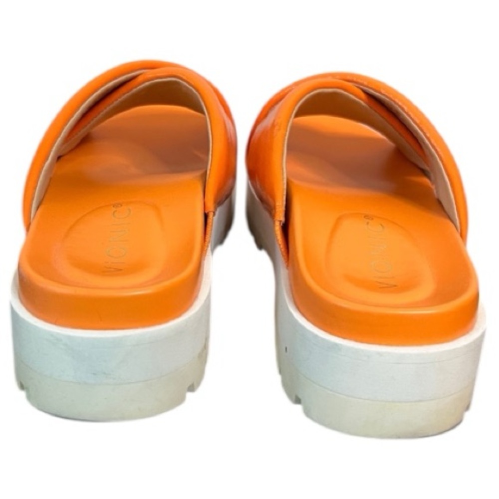 Vionic Vesta Platform 90’s Orange Marigold Comfort Slide Sandals Size 5 - Picture 5 of 10
